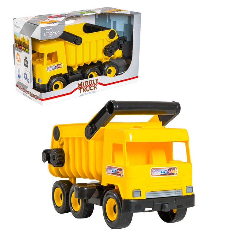 Picture of гр Авто "Middle truck" самоскид (4) 39490 (жовтий) в коробці "Tigres"