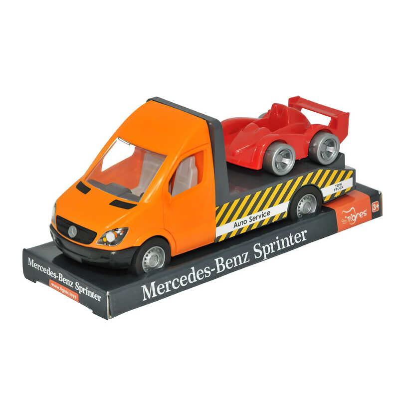 Picture of гр Автомобіль "Mercedes-Benz Sprinter" евакуатор (помаранчевий) на планшетці 39710 (6) "Tigres"