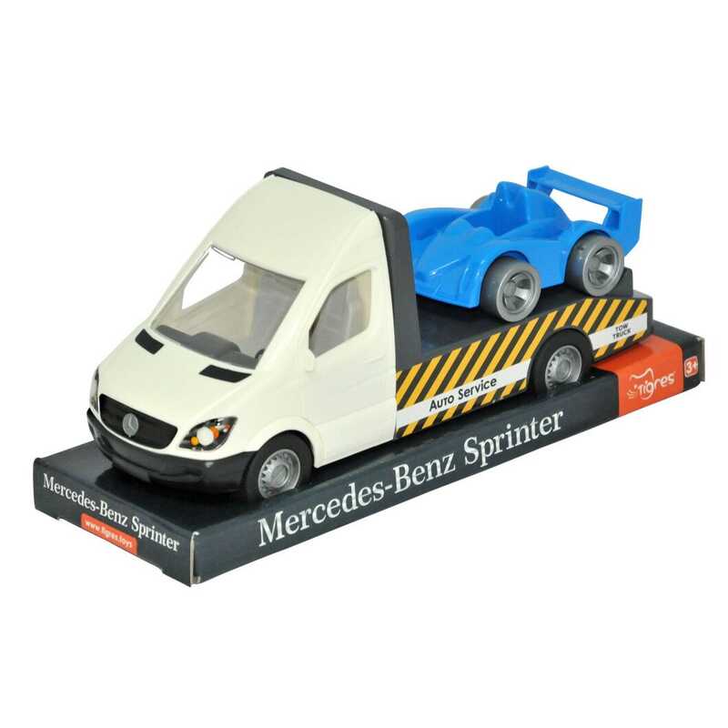 Picture of гр Автомобіль "Mercedes-Benz Sprinter" евакуатор 39708 (білий) на планшетці (6) "Tigres"