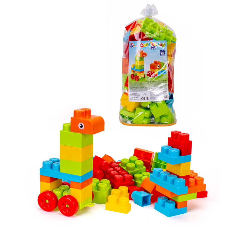 Picture of гр Конструктор 6801 (6) "Technok Toys" 70 деталей, в пакеті