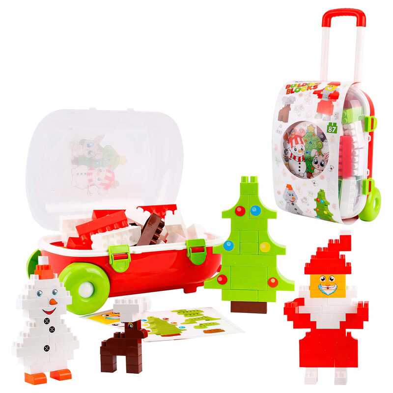 Picture of гр Конструктор 8805 (3) "Technok Toys", "Новий Рік", 87 елементів, у валізі