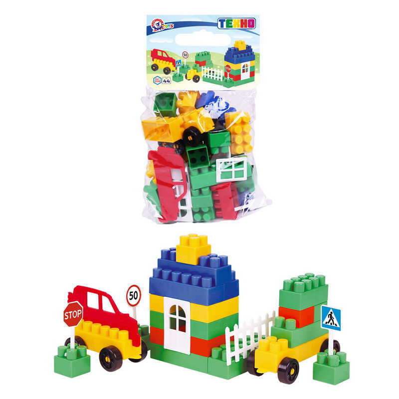 Picture of гр Конструктор №0 0328 (18) "Technok Toys" 44 деталі, в пакеті