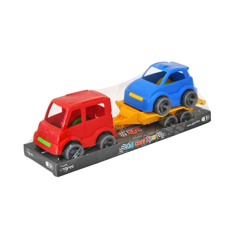Picture of гр Набір авто "Kid cars Sport" 3 ел. на планшетці (автобус + гольф) 39823 (24) "Tigres"