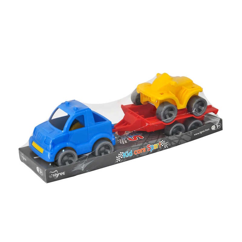 Picture of гр Набір авто "Kid cars Sport" 3 ел. на планшетці (пікап + квадроцикл) 39825 (30) "Tigres"