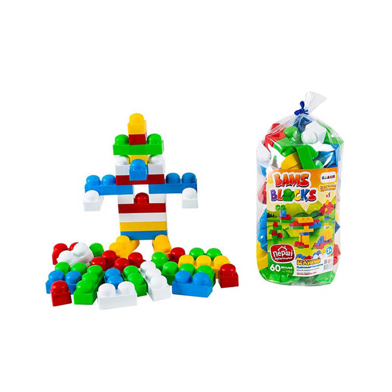 Picture of гр Конструктор "BAMSIBLOCK №1" 115/2 (15) "BAMSIC" 60 деталей, у пакеті
