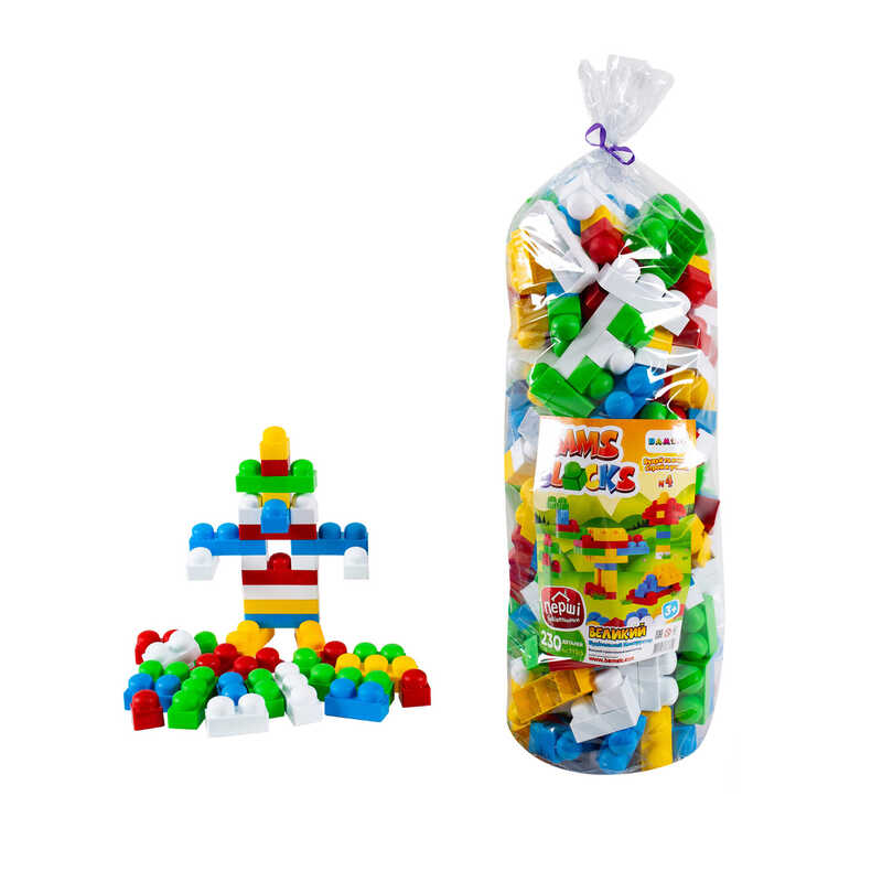 Picture of гр Конструктор "BAMSIBLOCK №4" 115/5 (4) "BAMSIC" 230 деталей, у пакеті