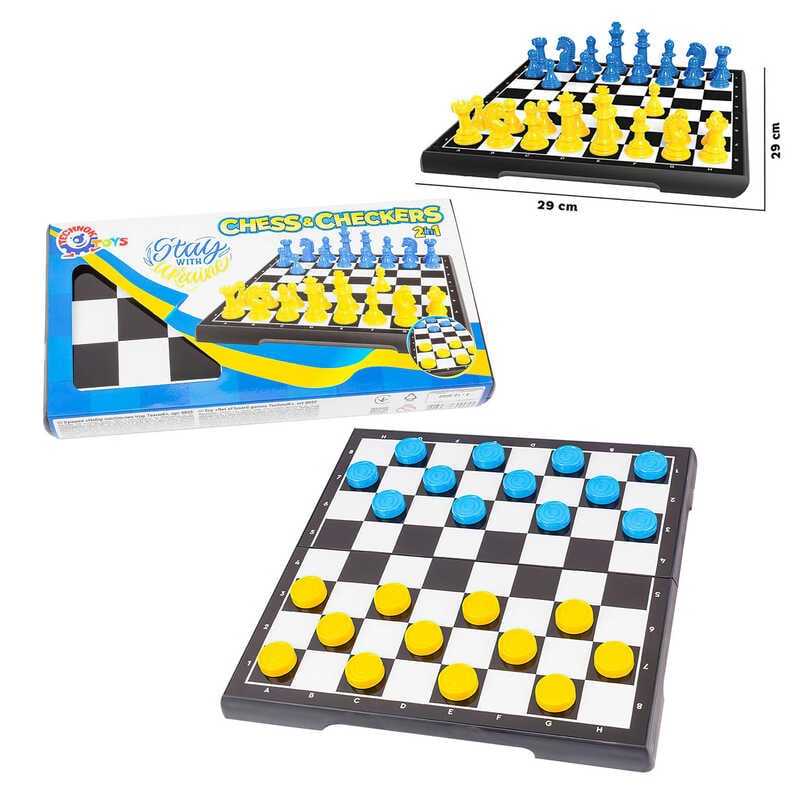 Picture of гр Набір настільних ігор Технок 9055 (5) "Technok Toys", шахмати, шахи, в коробці