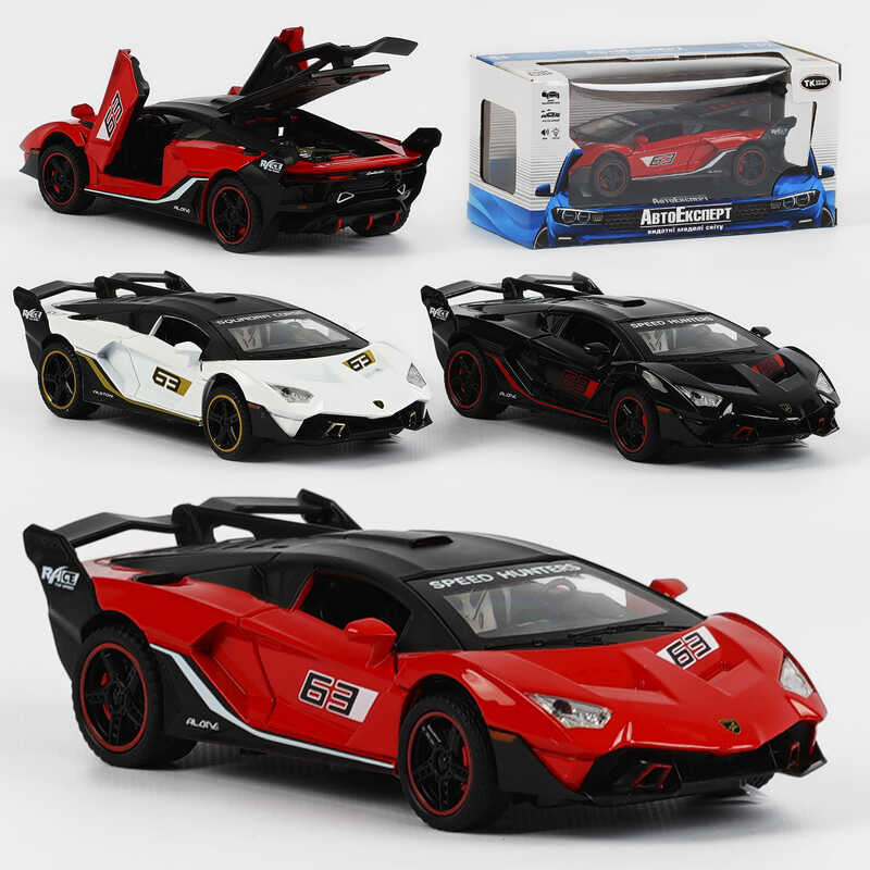 Picture of Машина 72009 (72) "Авто Експерт" 3 кольори, металопластик, 1:32, звук, світло, інерція, відчиняються двері, багажник, у коробці, МІКС