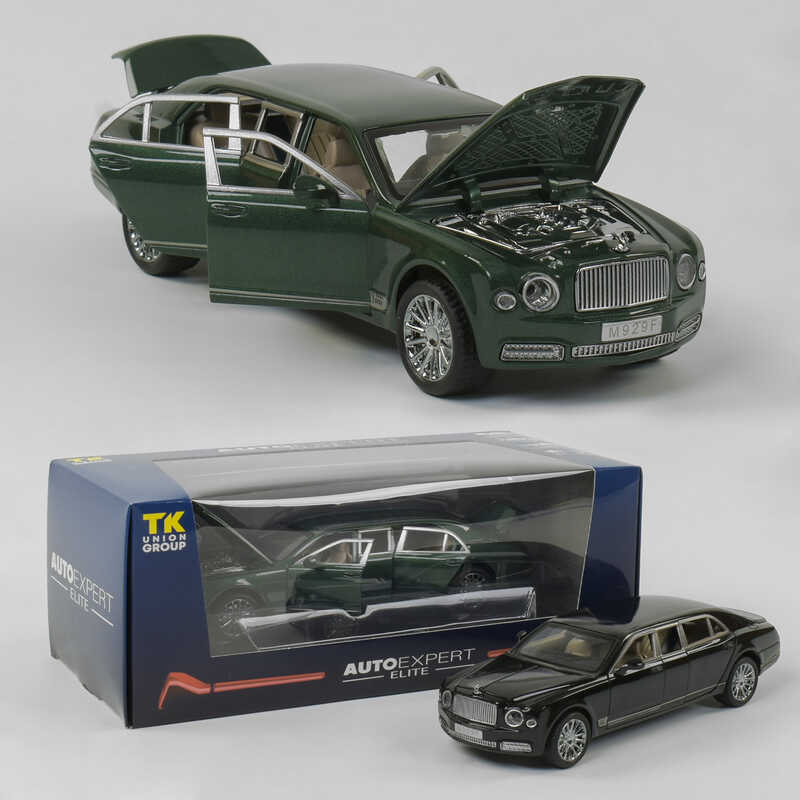 Picture of Машина металева EL 3902 (36) "Авто Експерт Преміум", 2 кольори, 1:24, світло, звук, інерція, відчиняються двері, багажник, капот, в коробці  