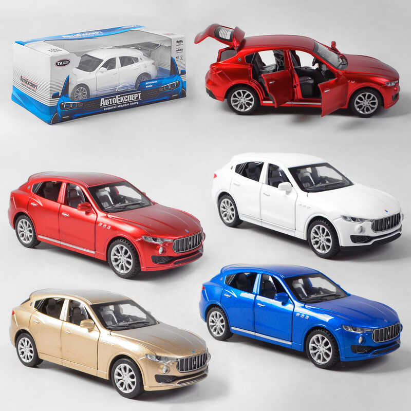 Picture of Машина металопластикова 41094 (96/2) "Авто Експерт", 4 кольори, 1:32, світло, звук, інерція, відчиняються двері, багажник, в коробці