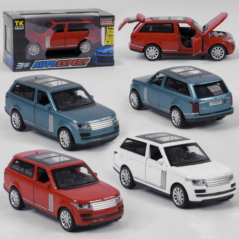 Picture of Машина металопластикова 72655 (72/2) "Авто Експерт", 3 кольори, 1:32, світло, звук, інерція, відчиняються двері, багажник, капот, в коробці