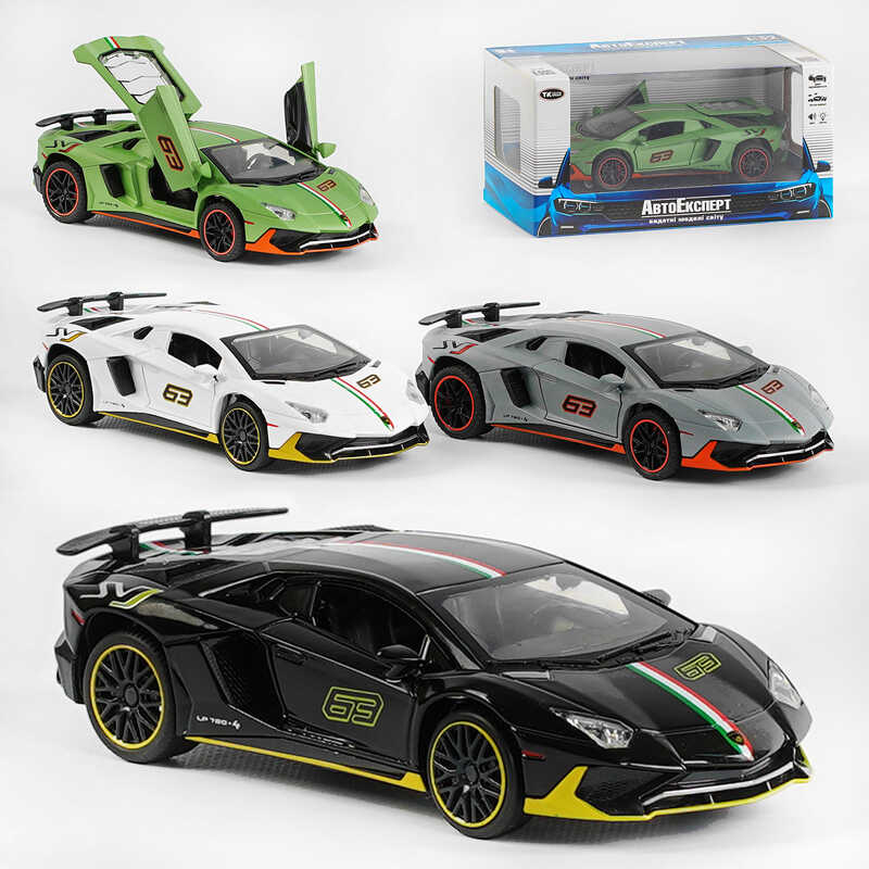 Picture of Машина металопластик LF - 01344 (72) "Авто Експерт", 4 кольори, 1:32, світло, звук, інерція, відчиняються двері, багажник, в коробці, МІКС