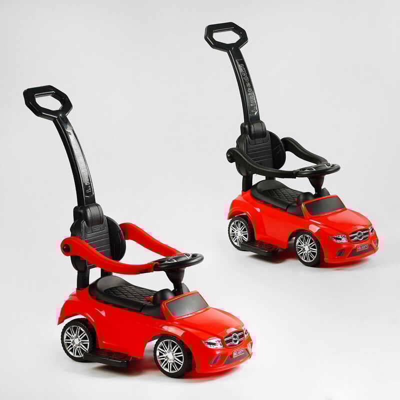 Picture of Машина-Толокар з ручкою 806 S-15905 JOY (6) МУЗИЧНИЙ РУЛЬ З РОСІЙСЬКІМИ ПІСНЯМИ, колір червоний, музичне кермо, знімний захисний бампер, багажник, в коробці