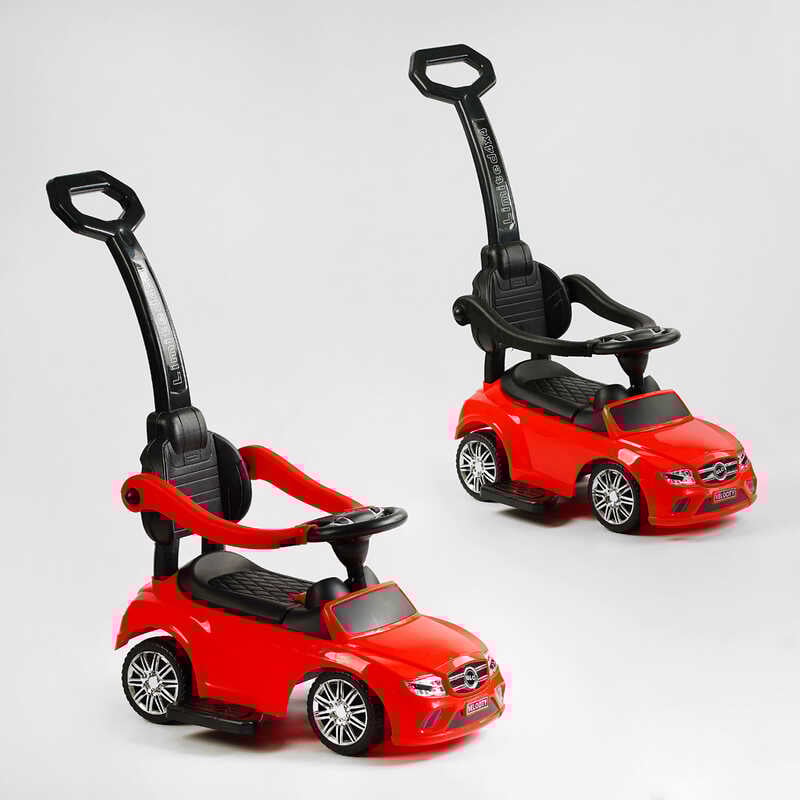Picture of Машина-Толокар з ручкою 806 S-16805 JOY (6) колір ЧЕРВОНИЙ, МУЗИЧНИЙ РУЛЬ, РОСІЙСЬКІ ПІСНІ, знімний захисний бампер, багажник, в коробці
