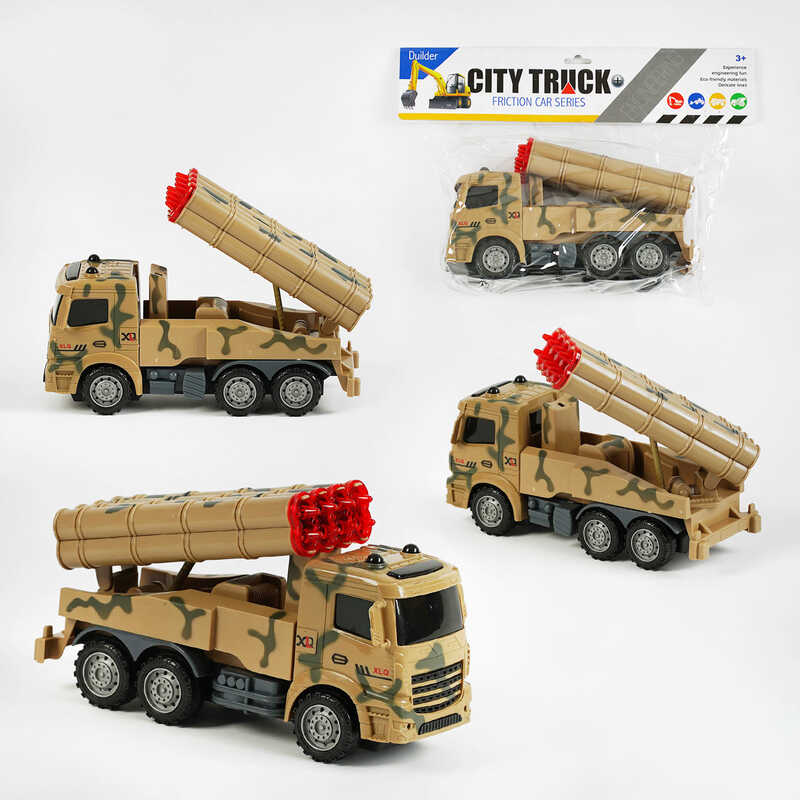 Picture of Машинка 999-38 (72/2) “Військова техніка”, інерція, рухома пускова установка, в пакеті