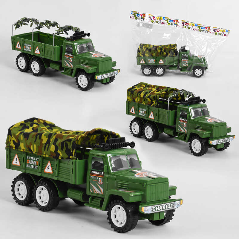 Picture of Машинка G 68/69/70 (120/2) "Військовий фургон", 3 види, інерція, знімні металеві та текстильні елементи, 1шт в пакеті