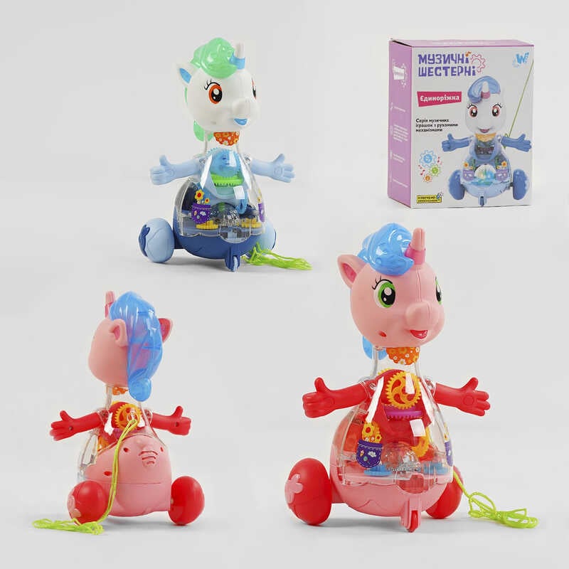 Picture of Музична єдиноріжка 32917 (60) "WToys", УКРАЇНСЬКЕ ОЗВУЧУВАННЯ, шестерні, пісня, підсвічування, автоматичний рух, в коробці